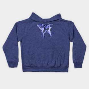 Butterfly blueberry cow Kids Hoodie